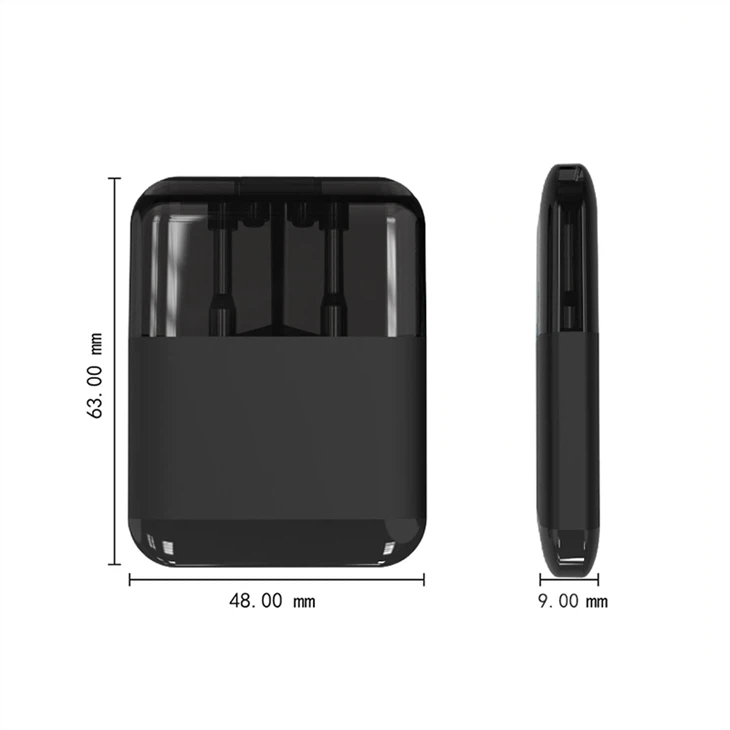 California CBD Device Wholesale 2ml+2ml Slim Vape Disposable Pen Dual Chamber Vape
