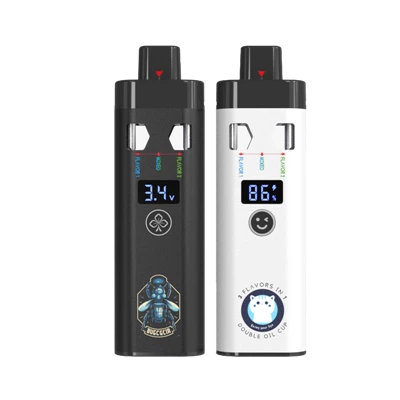 ویپ یکبار مصرف 2 گرمی CBD دو محفظه با صفحه LED
