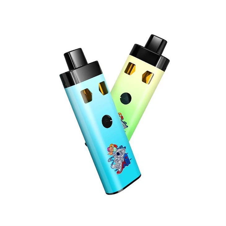 محفظه دوتایی دستگاه دوتایی CBD دستگاه Vape با شارژر Type-C برای 2ml Delta 8 THC روغن ضخیم تبخیر می شود