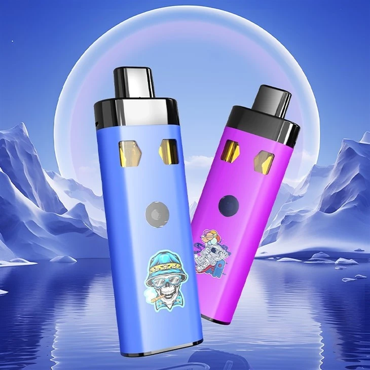USA Distilllate Hhc Vape OEM Logo 1g+1g Live Resin Disposable Vaping Device Empty Thick Oil Vape Pens 2g